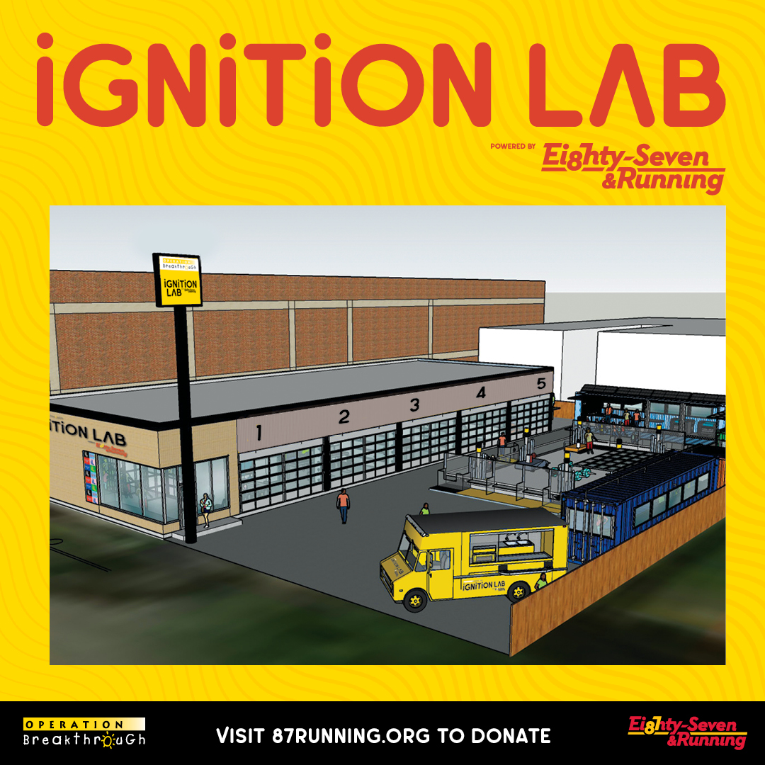 CHECK IT OUT! The first look of the Operation Breakthrough Ignition Lab Powered by 87 & Running